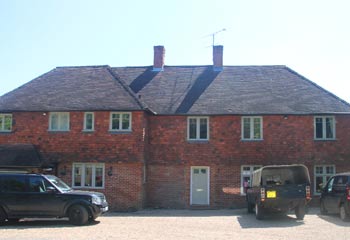Pebble Grey Flush casement windows add a nice touch and softens the look