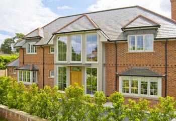 Double story Entrance Hall bathes the house in light