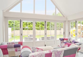 High Performance bifold doors in entirely traditional look