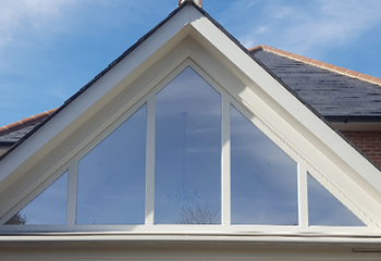 Fixed Atrium window in Little Greene Grey