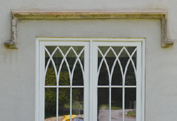 authentic Gothic design with slimline glazing bars