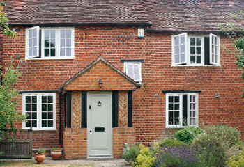 Replacement Flush Casement timber windows and doors in Georgian design for a cottage in Send, Surrey