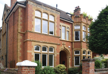Unique Edwardian casement windows with leaded lights for this opulent & stately home in Putney, South West London