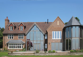 Recessed Casement windows and French Doors for exceptional Self-build project in Windlesham, Berkshire