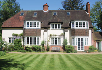 Faithful replacement Flush timber casement windows and French doors for this 1930’s traditional cottage in Gerrards Cross, Buckinghamshire