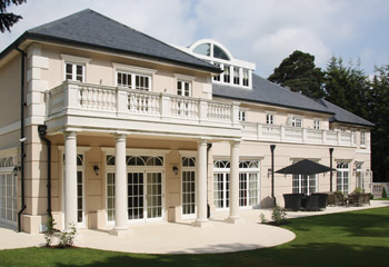 Slimline Flush Casement windows and stunning bifold doors for this luxurious newbuild mansion in Wentworth, Berkshire