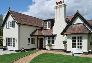 Replacement and new flush casement timber windows for the refurbished traditional 1930’s home in Sunningdale, Berkshire