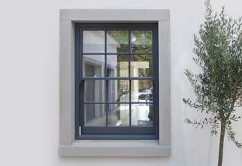 Grey Modern Spring Sash Window