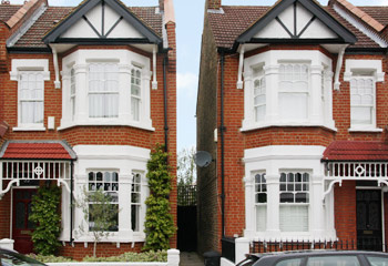 Unique Edwardian design timber sash windows and doors for this townhouse in Wimbledon