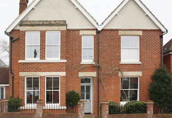 Graceful timber sash windows for this townhouse in Twickenham