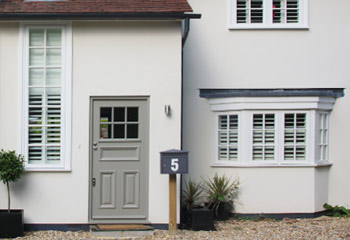 Replacement Flush casement timber windows and doors for this cottage in Kingswood